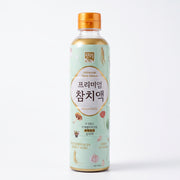 Korean tuna sauce (chamchiaek) — bottle of smoked tuna extract seasoning, 16.9 fl oz (500 ml) — Product of Korea