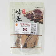 KOSBEE Premium Korean Reishi Mushroom (2.18 oz) packaging - High-quality dried Ganoderma Lucidum for immune support.