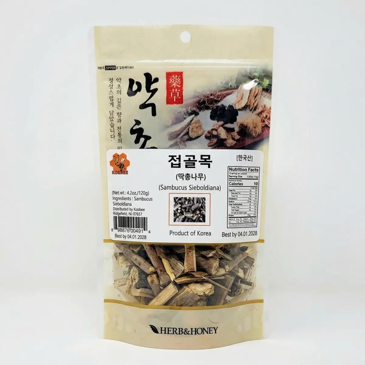 KOSBEE Korean Sambucus Stem 4.2 oz for traditional herbal tea and joint health support