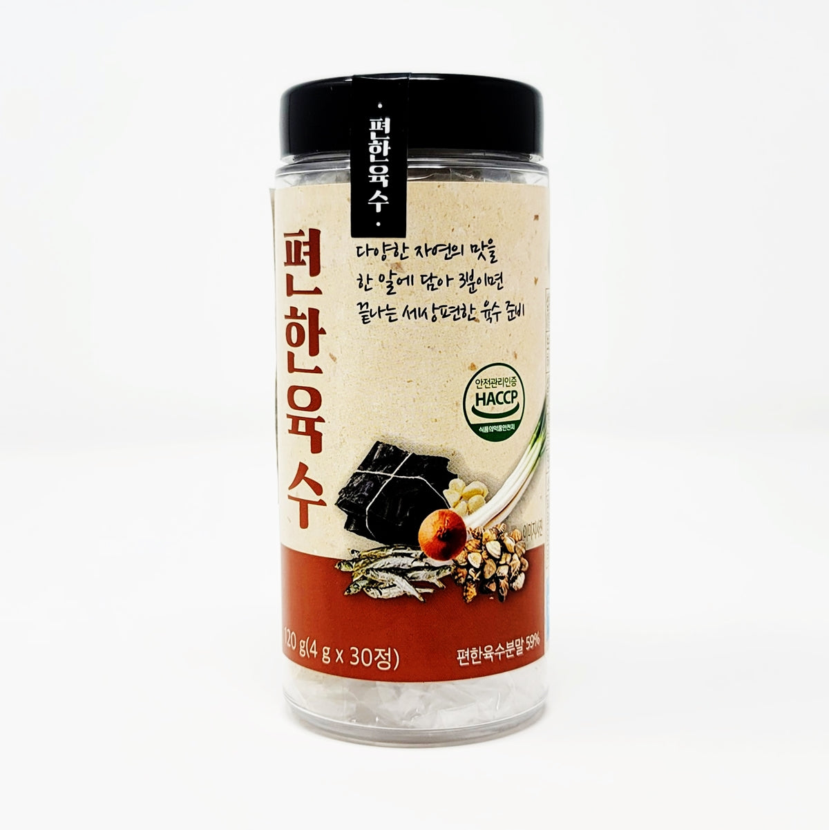 Easy Broth Instant Korean soup tablet, stock broth 4g x 30 Tablets 편한육수