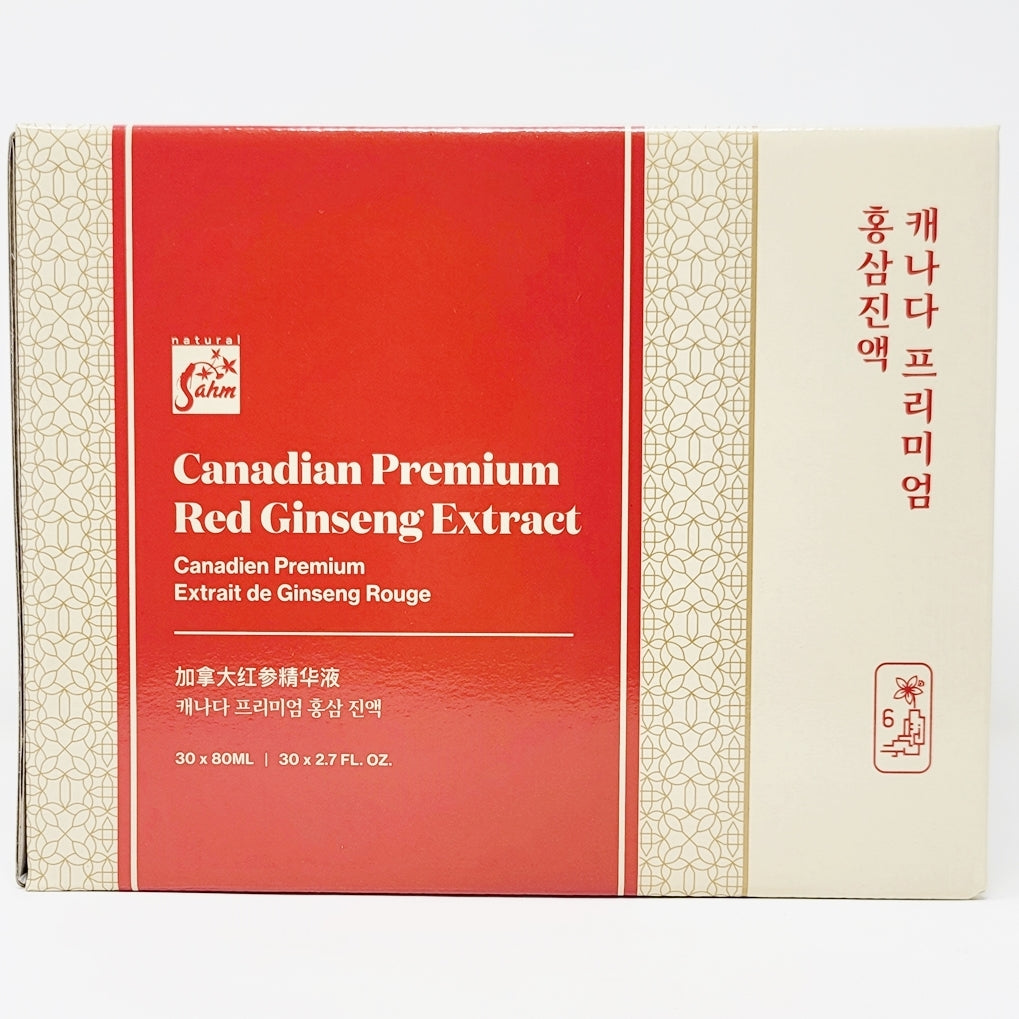 Canada Red Ginseng Extract (30 Packs X 80ML) 캐나다 홍삼액