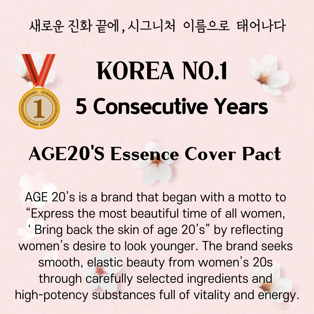 Age 20's Signature Essence cover Pact Intense Cover